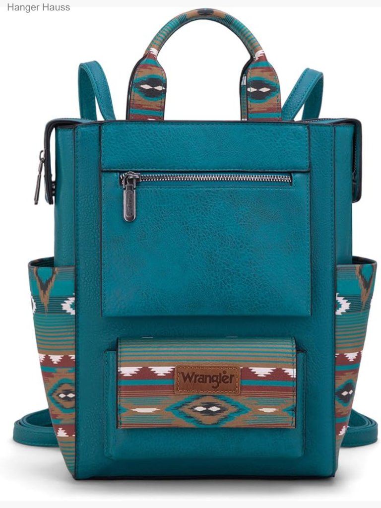 Aztec Backpack Purse Convertible Anti-Theft Backpack Faux Leather